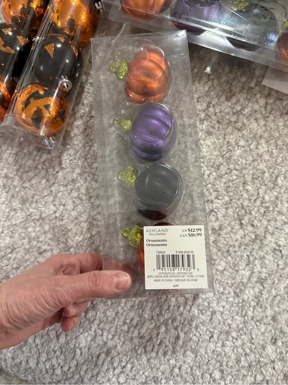 Lot of Halloween Pumpkin Ornaments from Michael’s 2024 - Picture 5 of 7